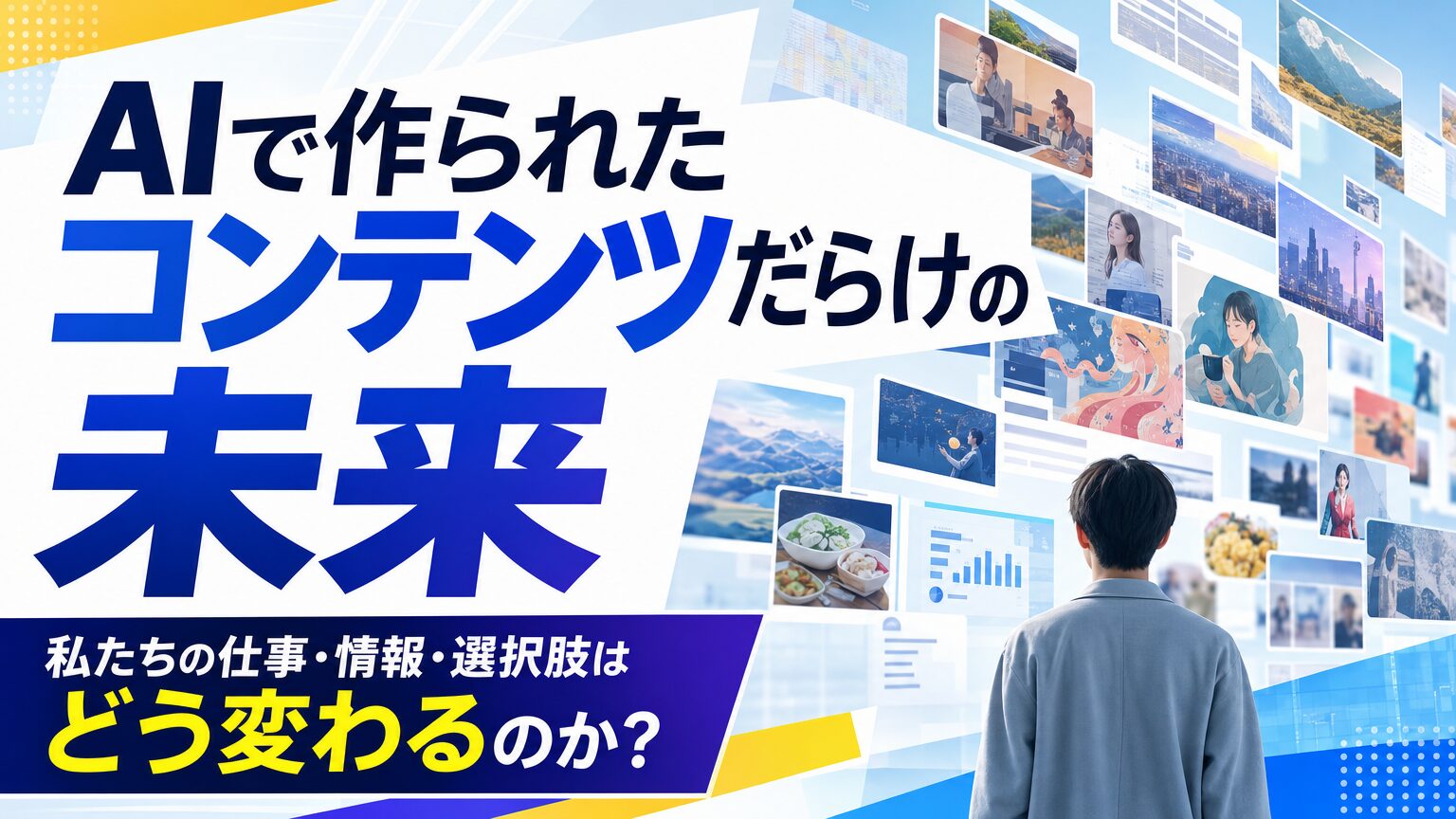 AIで作られたコンテンツだらけの未来