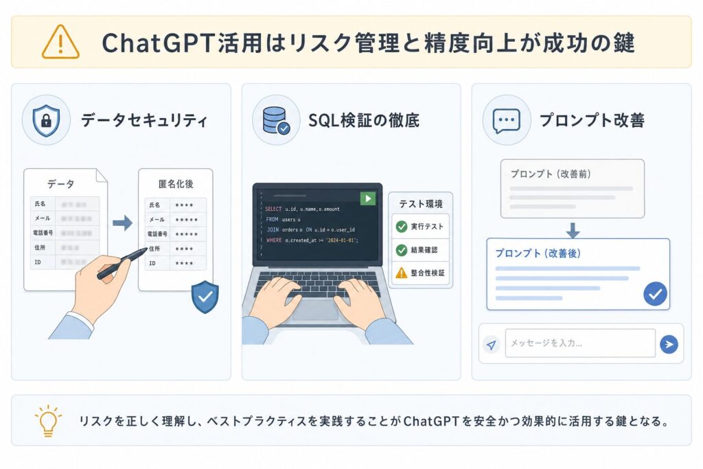 ChatGPT利用時のリスクとベストプラクティス