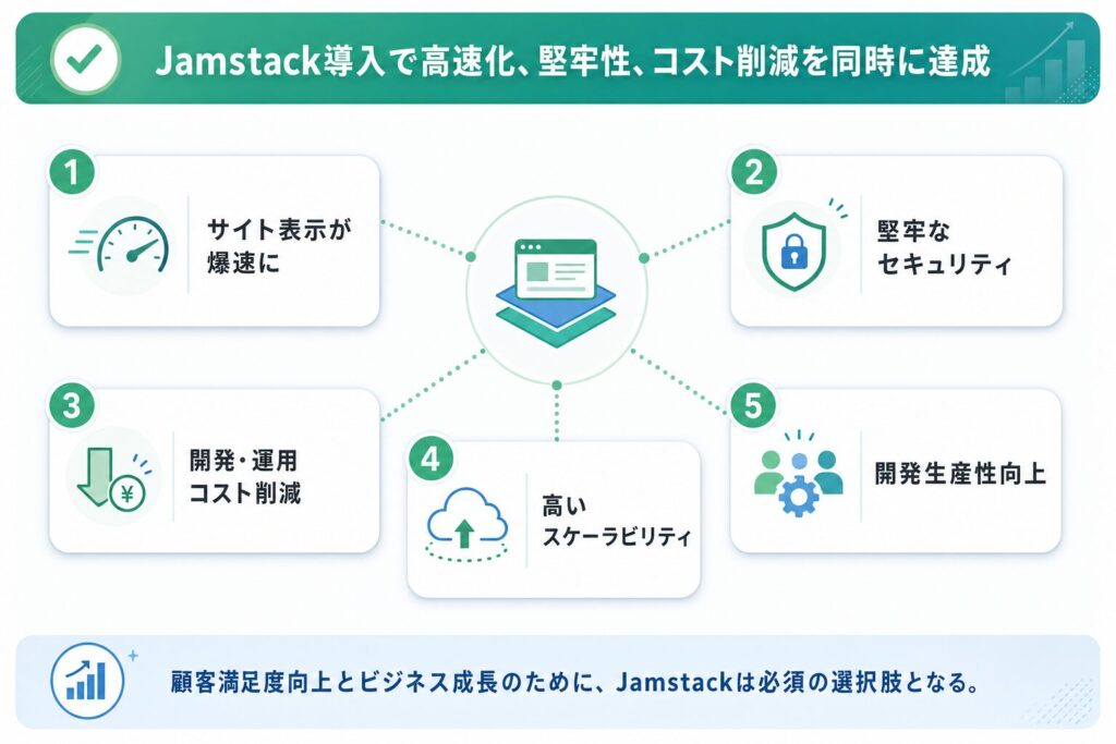 BtoB企業向けJamstackの5大メリット