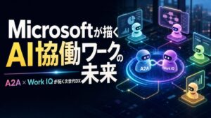 Microsoftが描くAI協働ワークの未来 A2A × Work IQが拓く次世代DX