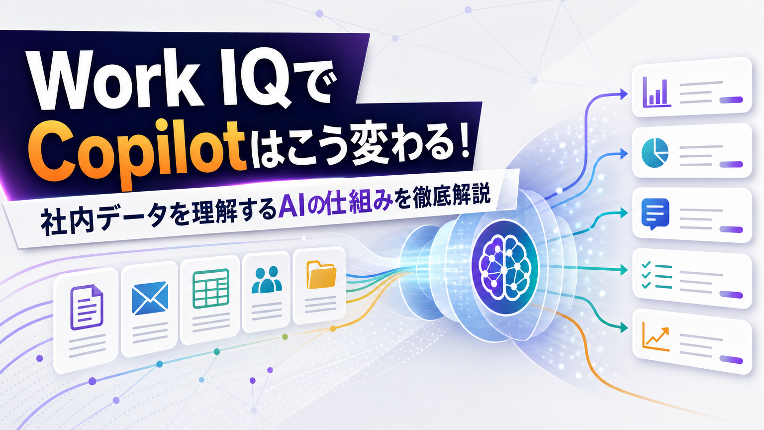 Work IQでCopilotはこう変わる！社内データを理解するAIの仕組みを徹底解説