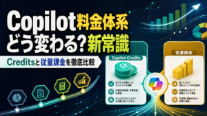 Copilotどう変わる？ 料金体系新常識 Creditsと従量課金を徹底比較